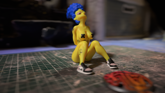 marge Querido arte Simpsons 3d print model - Mito3D
