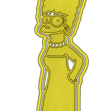 marge simpson cutter cutters ornaments homer cake decorations cakes bart simpsons lisa 3d print model - Mito3D