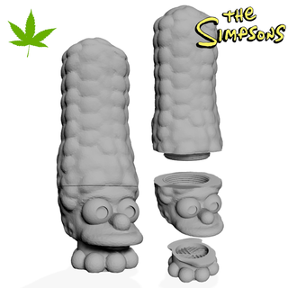 marge simpson grinder + storage compartment 3d print model - Mito3D