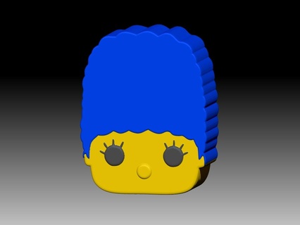 marge simpson solid shampoo mold soap pump bathbombs bathbomb bath press mould margesimpson simpsons thesimpsons 3d print model - Mito3D