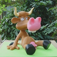 marguerite cow figurine statuette art toy animals animal 3d print model - Mito3D