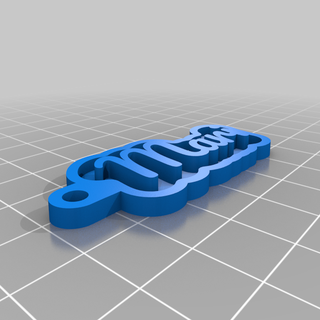 mari joyería joya personalizado llaveros llaves 3d print model - Mito3D