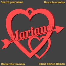 Mariano cœur Cupidon l'amour amour Saint Valentin jch saint valentin amoureux in journée 3d print model - Mito3D