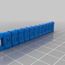 marie laure takı özelleştirilmiş anahtarlık 3d print model - Mito3D