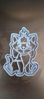 marie aristogatos - front cookie cutter stamp item kitchen cake disney aristocats duchess omalei cat cats lover 3d print model - Mito3D