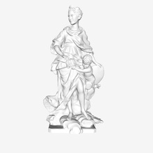marie leszczynska louvre museum paris art le muse du france 3d print model - Mito3D
