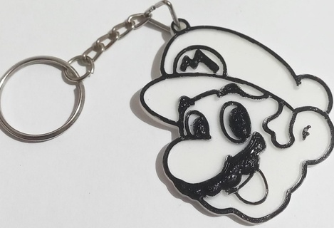 mario kardeşler anahtar yüzükler anahtarlık Mario hatırlama 3d print model - Mito3D