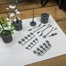 marijuana plant model weed 420 stoner kit art uddah hobby nature cannabis desk rc scale 1 10 decoration diorama grow room mini 3d print model - Mito3D
