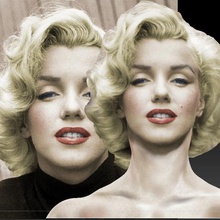 marilyn monroe bust art 1950s vintage celebrity movie hollywood lips mouth hair eyes face head female girl woman starlette actress 3d print model - Mito3D