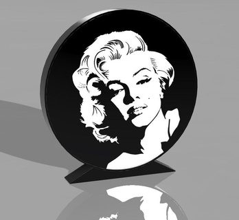 marilyn Monroe luminária conduziu Diversão 3d print model - Mito3D