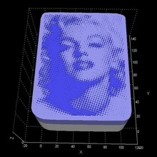 Marilyn monroe impression espace rangement boîte gadget pop Art 3d print model - Mito3D