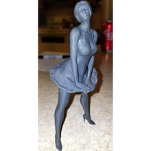 marilyn plantea art de la danza vestido moda colocación mujer niña señora marylin figurine 3d print model - Mito3D
