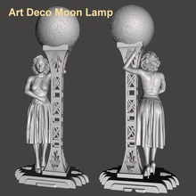 Marilyn Sharon clair lune Sparx art monroe lampe déco épingle bombe femelle pose 3d print model - Mito3D