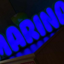 marina luminous name decoration gift 3d print model - Mito3D