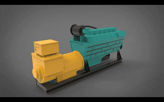 marine diesel generator schiff motor motorrad ersatzteil maschine maschinen auto schlaganfall 3d print model - Mito3D