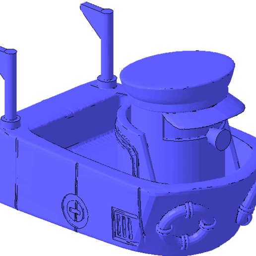 deniz Robocar poli karikatür minyatür karakter 3D print model - Mito3D