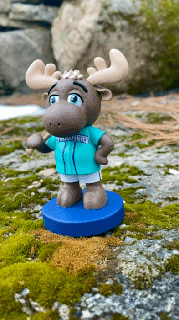 mariners moose baseball mascot washington state 3d print model - Mito3D