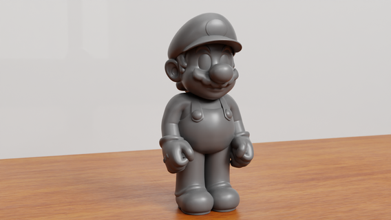 Mario Sanat hazır to Yazdır mükemmel topoloji 3d print model - Mito3D