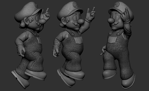 Mario bros film pesca bowser rospo 3d print model - Mito3D