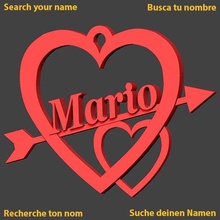 Mario cuore Cupido amore amour santo valentin jch saint San Valentino Amoureux in giorno 3d print model - Mito3D