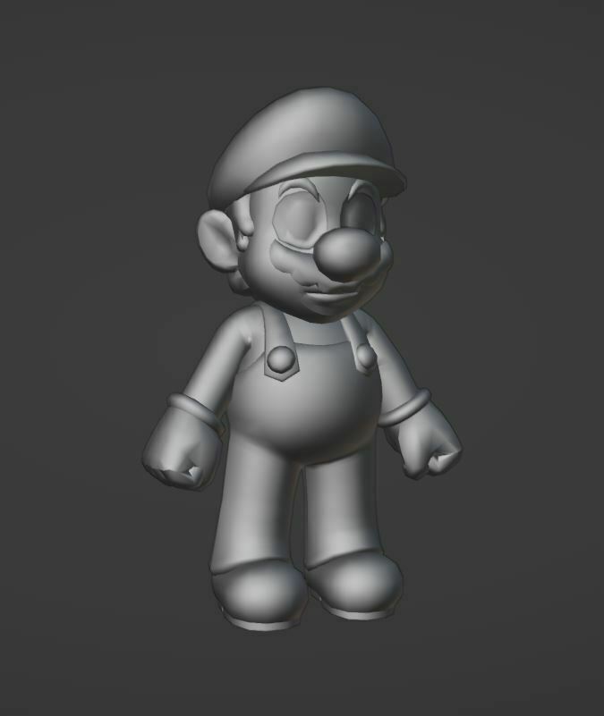 Mario 3d modello video gioco super bros figurina luigi yoshi pesca bowser 3D print model - Mito3D