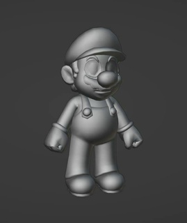 Mario 3d model video oyun Süper kardeşler heykelcik Luigi yoshi şeftali benzin pompası 3d print model - Mito3D