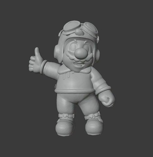 Mario Flieger Video Spiel Super bros Figur luigi Yoshi Pfirsich Bowser 3d print model - Mito3D