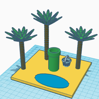 mario playa nivel mario playa mar 3d print model - Mito3D