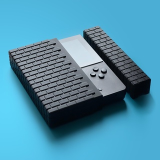 mario brickwall case analogue pocket brick 3d print model - Mito3D