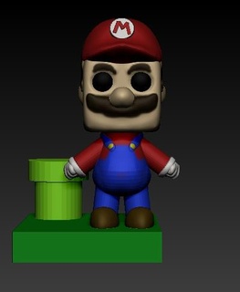 Mario bros funko Pop Nintendo impressora3d studiofenix 3d print model - Mito3D