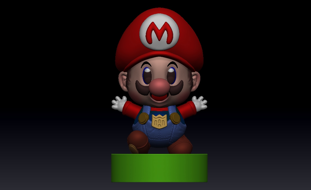 Mario bros Baby Super Spiel Film Nintendo Video 3D print model - Mito3D
