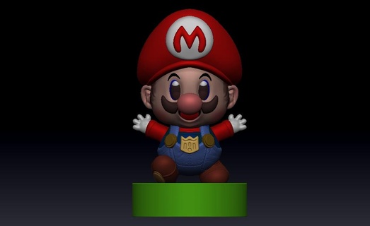 Mario bros Baby Super Spiel Film Nintendo Video 3d print model - Mito3D