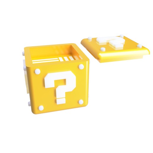 mario bros box storing micro sd cards tool save interrogation 3D print model - Mito3D