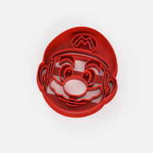 Mario bros cara taglierina biscotto acuto viso frese taglio 3d print model - Mito3D