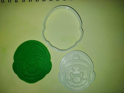 Mario kardeşler kurabiye kesici Süper Luigi Bross prenses şeftali 3d print model - Mito3D