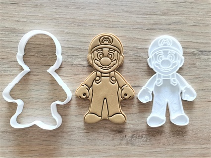Mario kardeşler kurabiye kesiciler pişirme mutfak fırın 3d print model - Mito3D