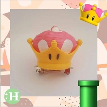 Mario bros corona pin decorare 3d print model - Mito3D