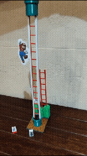 Mario bros Springen Leiter Spielzeug retro 3d print model - Mito3D