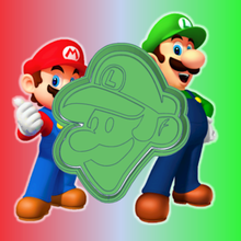 Mario kardeşler Luigi kurabiye kesici video oyun keskin kalıplar fondan tasarım kesiciler Yazdır 3d print model - Mito3D