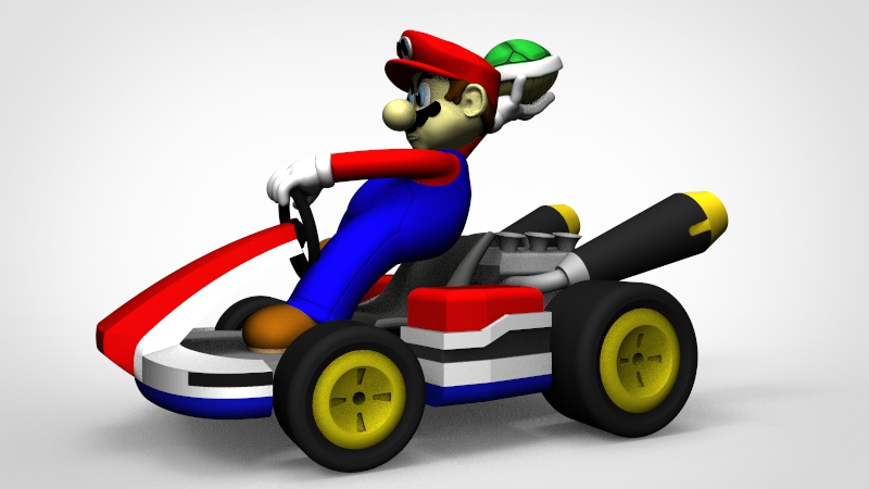 Mario bros kart Bros giocattoli arte collezione nintendo gioco super 3D print model - Mito3D
