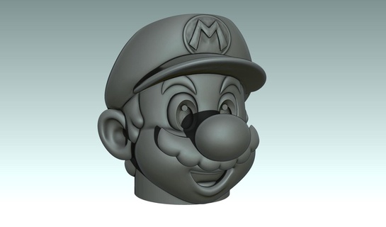 Mario kardeşler kalem Kulp destek nintendo Süper 3d print model - Mito3D