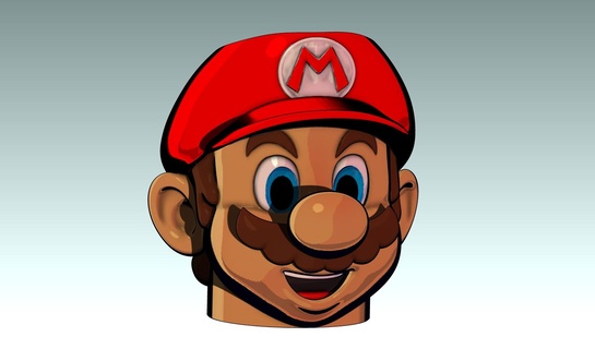 Mario bros Bleistift Halter Unterstützung Nintendo Super 3d print model - Mito3D