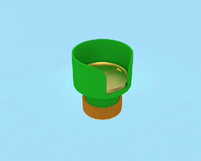 mario bros pipe coin coasters Home cart coaster luigi currency cup holder 3d print model - Mito3D