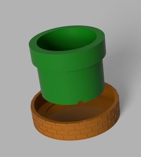 Mario bros tubo pentola 3d print model - Mito3D