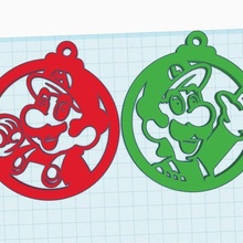 Mario bros sfere arte Natale ornamenti 3d print model - Mito3D