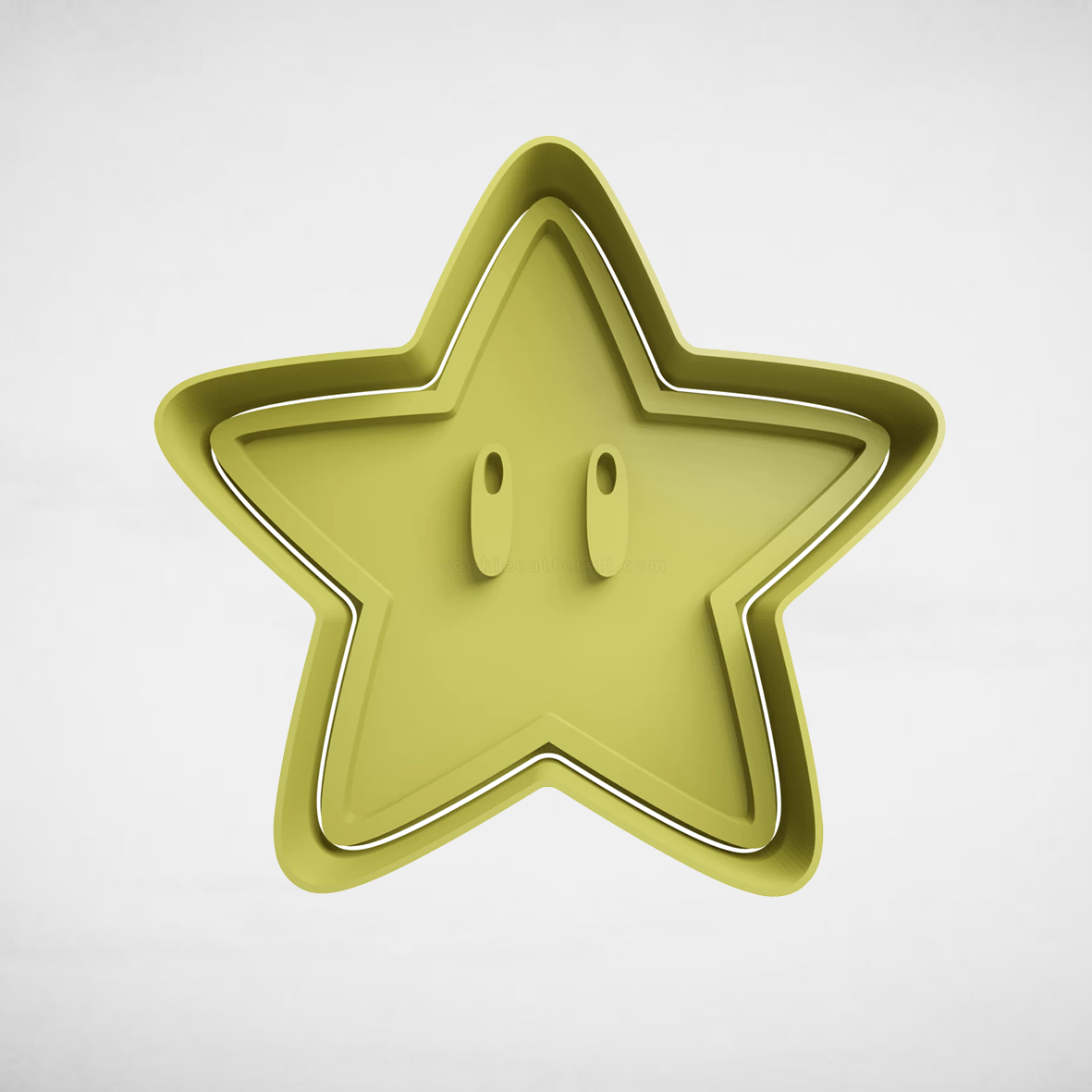 Mario bros stella casa biscotto taglierina frese stl muffe Giochi super 3D print model - Mito3D