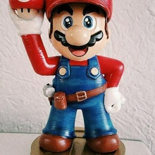 Mario bros statua decorazione rospo lampada luigi super fratelli 3d print model - Mito3D
