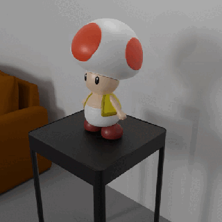 Mario bros Kröte Süßigkeiten Warenhaus luigi Pfirsich Bowser Nintendo Pilz bewachen hohl 3d print model - Mito3D