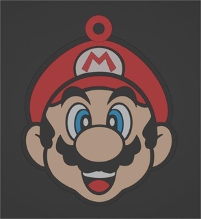 Mario bross viso portachiavi gioielleria luigi nintendo 64 ness pendente metropolitana in sospeso 3d print model - Mito3D