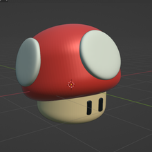 Mario bross fungo 3d print model - Mito3D